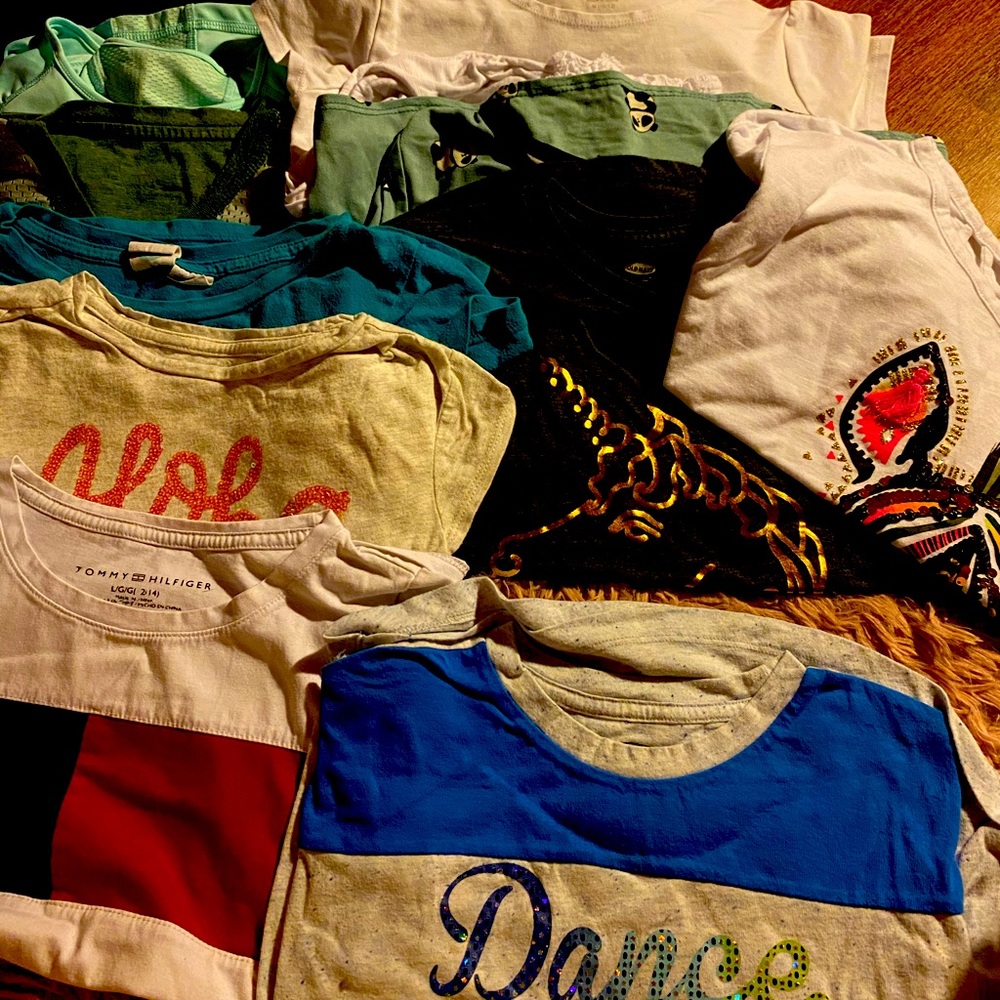 12 size 7-10 girls tees bundle